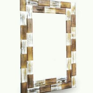 miroir décoratif en bois