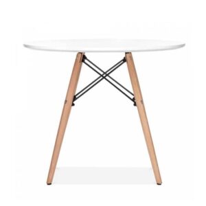 table-ronde-scandinave-bois-tunisie-moderne