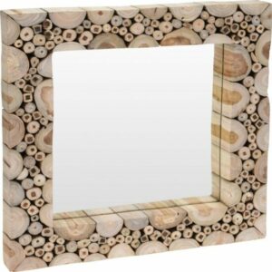 Miroir murale en bois