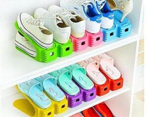 Organisateur-De-Chaussures-tunisie- Rouge-Gris-Vert -Rose