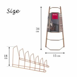 Ustensile De Cuisine GENERIQUE Porte-couvercles Kiwi 6 Places, Blanc