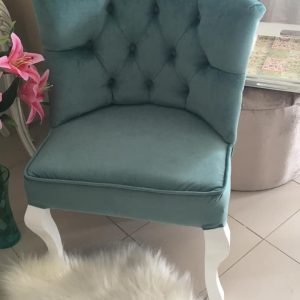 Fauteuil-Capitonne-tunisie-bleu