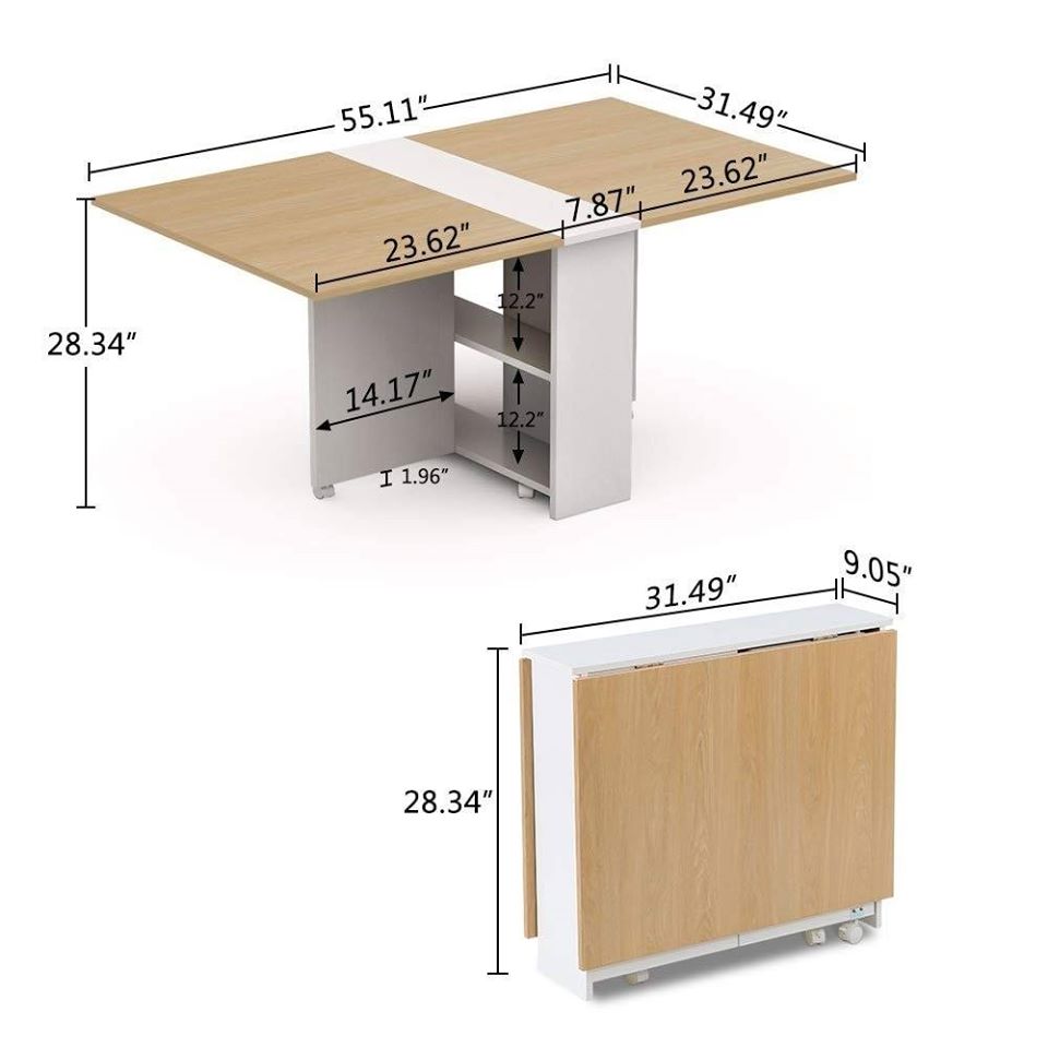 table-bureau-pliable-moderne