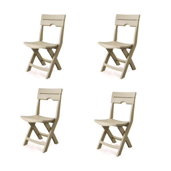 lot-4-chaises-pliables-grège-pas-cher