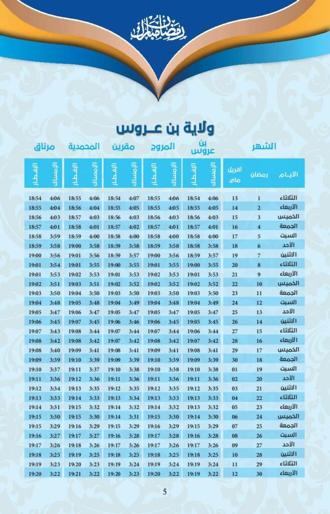 امسكيات-رمضان-2021-بن عروس