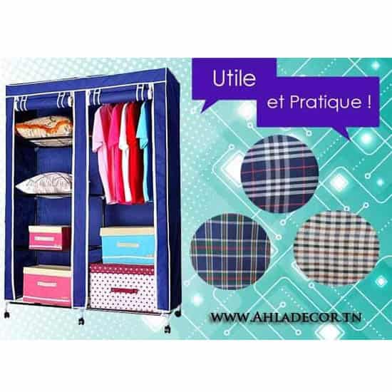 Armoire penderie en tissu Vente Meuble AhlaDecor