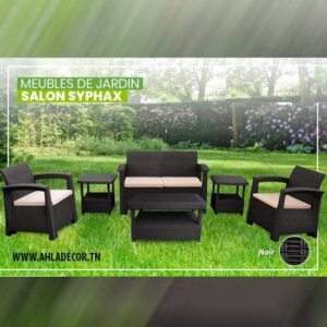 salon-jardin-tunisie-bas-prix-Noir-meuble-jardin-exterieur