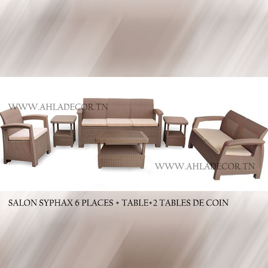 salon-jardin-6-places-syphax-moderne-taupe-avec-assies-tunisie