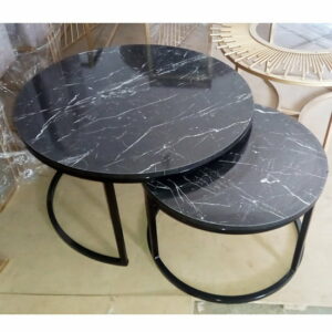 table-salon-moderne-plateau-noir-effet-marbre--tunisie-socle-Noir