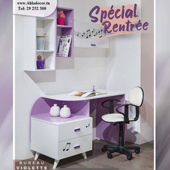 bureau-violette-moderne-bas-prix-tunisie