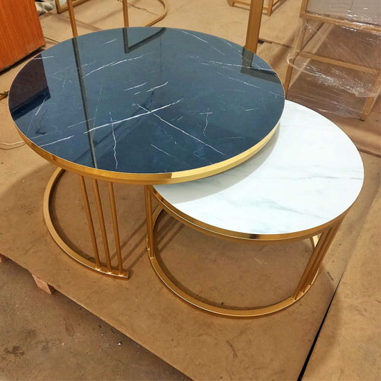 ensemble-2-tables-basse-pas-cher-effet-marbre-socle-structure-acier-doré-moderne-tunisie