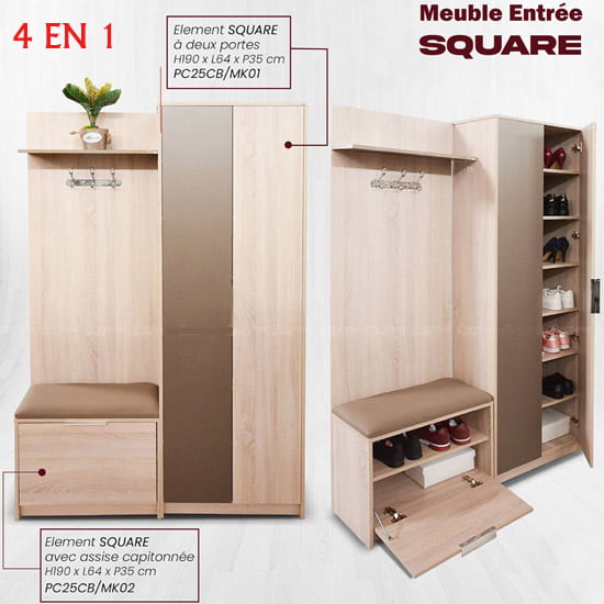 Porte-chaussures design, porte-chaussures, étagère, rangement