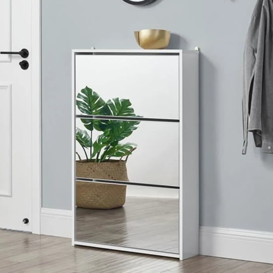 Meilleur Prix - Porte Chaussure Miroir 1m80 - Haute Qualité