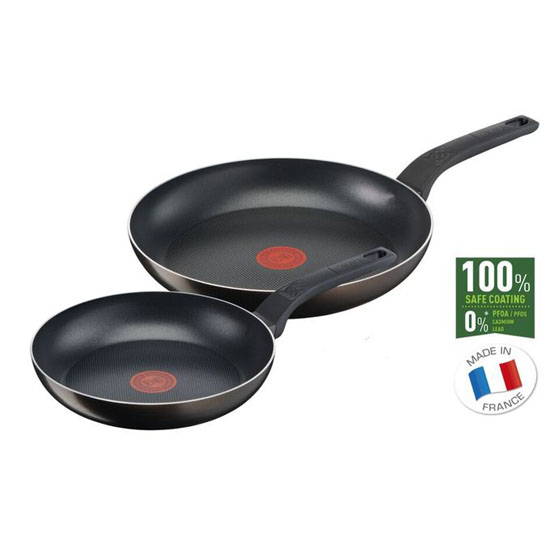 Tefal Poêle 28cm Cook Natural - Antiadhésive - Tous feux sauf induction à  prix pas cher