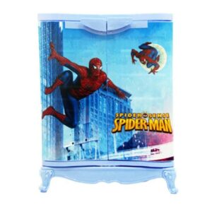 armoire-plastique-avec-affiche-spiderman-pas-cher-armoire-enfant
