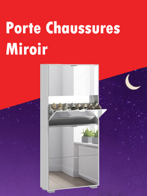 porte chaussures miroir