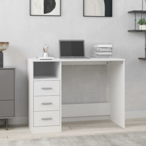 bureau-elève-3-tiroirs-blanc
