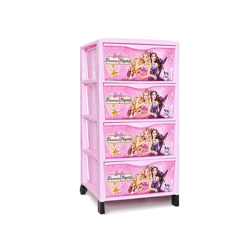 armoire-chambre-fille-4-tiroirs-avec-motif