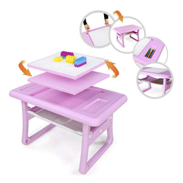 bureau-enfant-rose-pas-cher