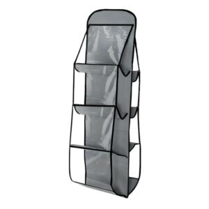 organisateur-rangement-pour-sac-a-main-8-poches-gris