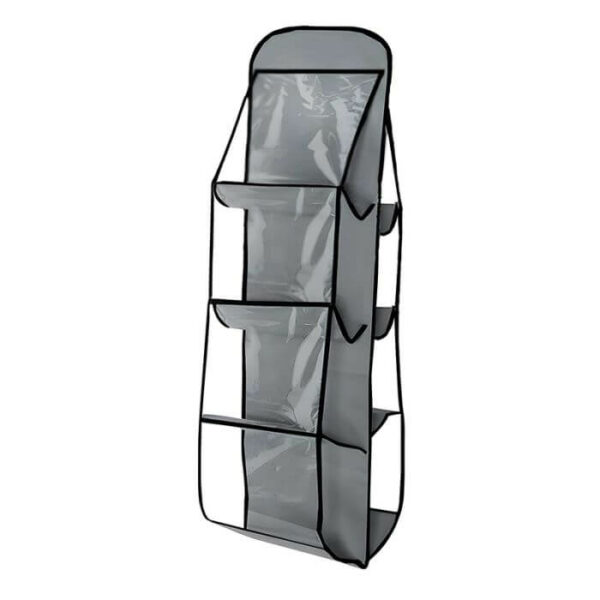organisateur-rangement-pour-sac-a-main-8-poches-gris