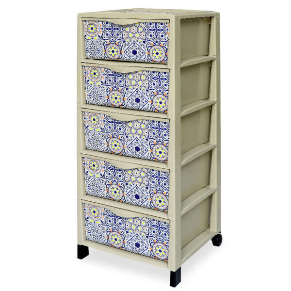 armoire-rangement-cuisine-plastique-5-tiroirs