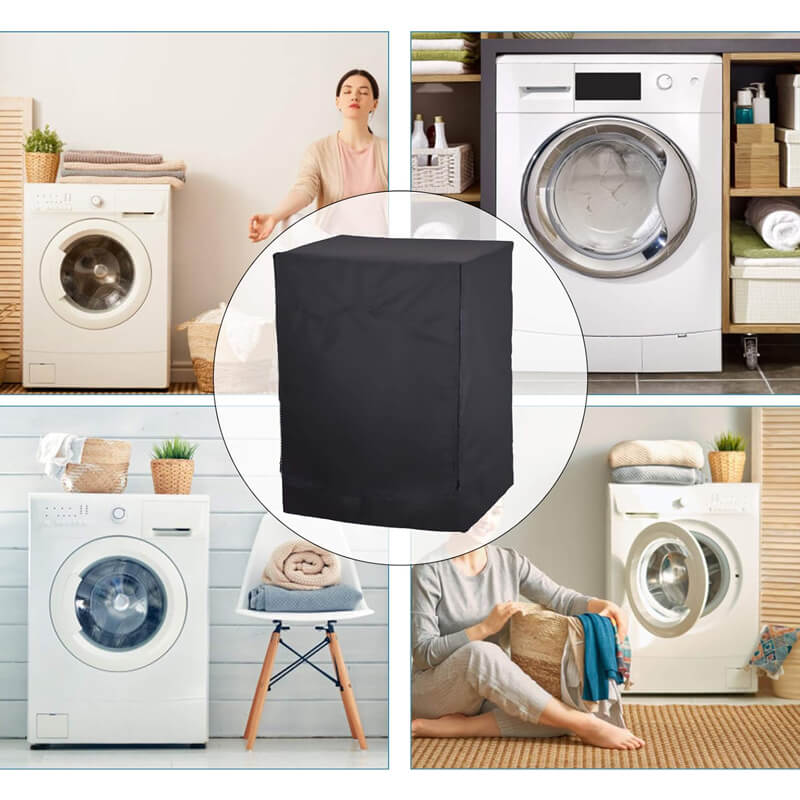 Cache machine à laver noir 8kg à 16kg housse de protection pour buanderie Tunisie.