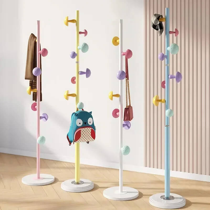 Collection porte manteaux enfants Tunisie rose bleu blanc décoration chambre.