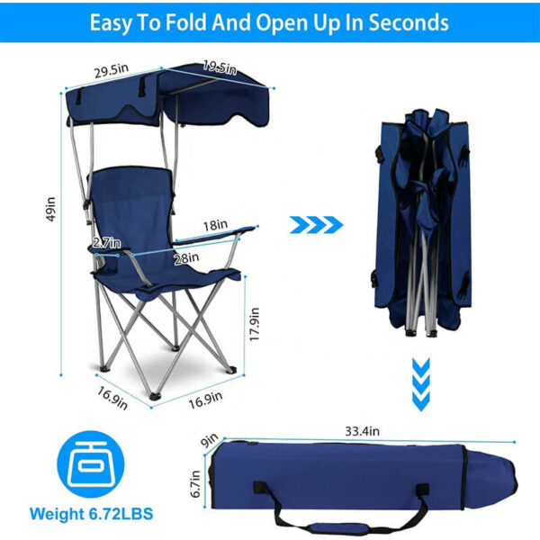 chaise d'exterieur pliable et portable