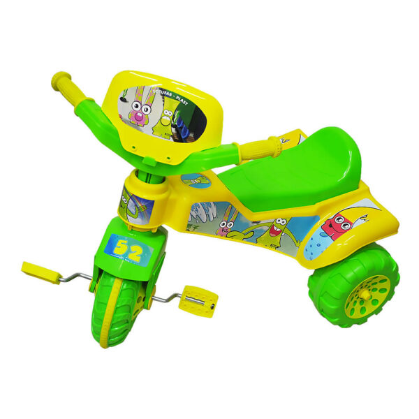 Tricycle Rossi vert et jaune, jouet bébé Tunisie prix bas.
