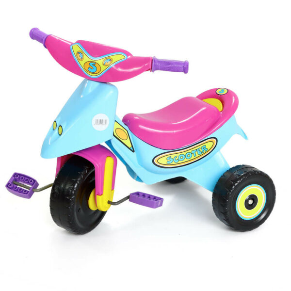 Tricycle scooter ergonomique bleu et rose, jouet bébé Tunisie en ligne.