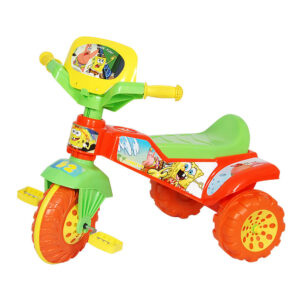 Tricycle Sponge Bob orange et vert, jouet enfant Tunisie plein